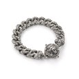 Silver bracelet "Lion's roar"