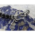 Bracelet "Veles axe" with agate on the "snake" lock