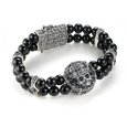 Dual bracelet "Skull lock" agate