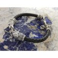 Bracelet "Wolves & leather cord"