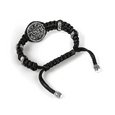 Braided bracelet "Shamballa" black cord