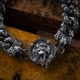 Silver bracelet "Lion's roar"