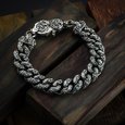 Silver bracelet "Foliar"