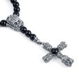 Rosary "Relic black" agate