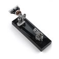 Silver razor - "Keiser" on a marble stand